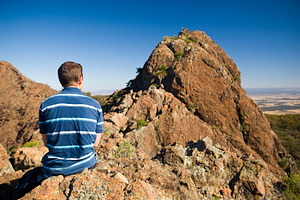 Hiker on Ridge, a Person Photo by THP Creative