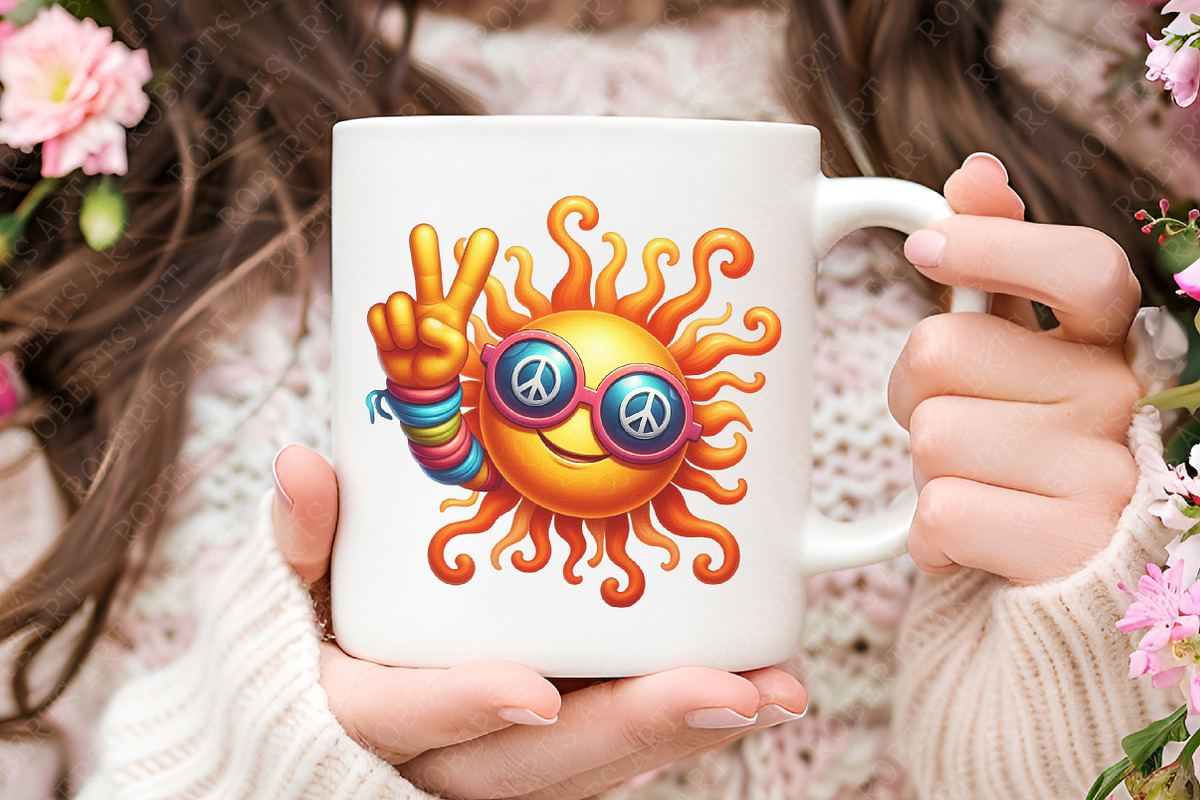 Funky Summer Clipart, an Illustration by RobertsArt (Photo 3 of 7)