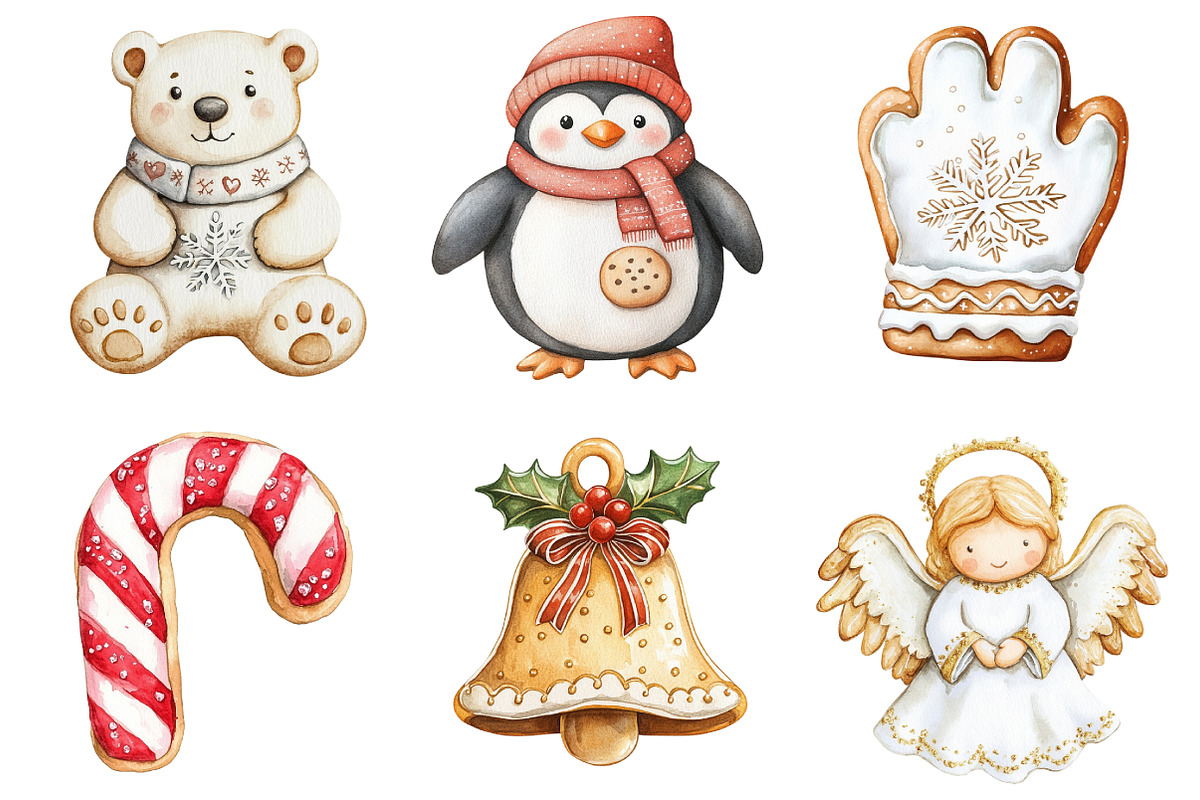 Christmas Cookies Clipart, an Illustration by Daily.Designs (Photo 2 of 5)