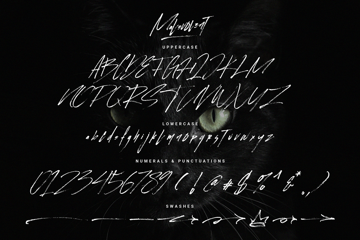 Malevolent Brush | Handwritten Brush, a Handwritten Font by Ardana Creative (Photo 13 of 14)