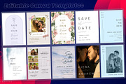 Modern 20 Save the Date Card Pack, an Invitation Template by DesignGenix (Thumbnail 3 of 3)