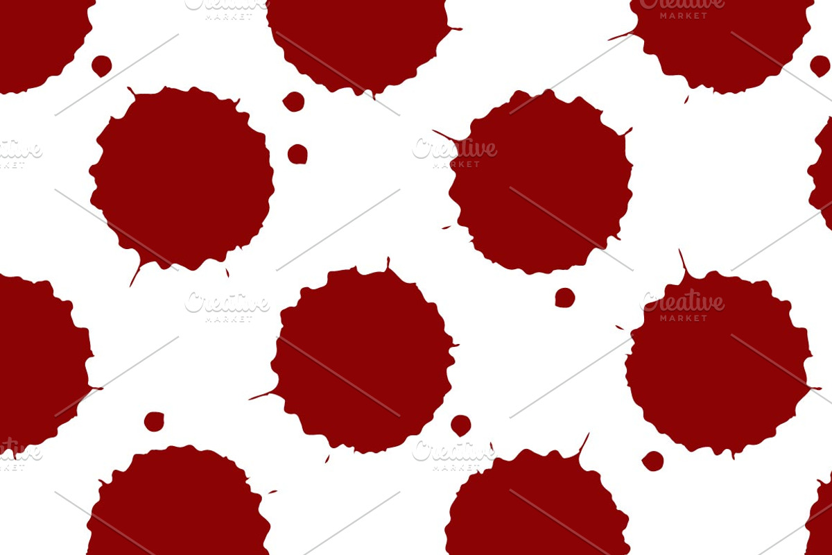 Blood Splatter pattern, a Pattern Graphic by Andrii Symonenko