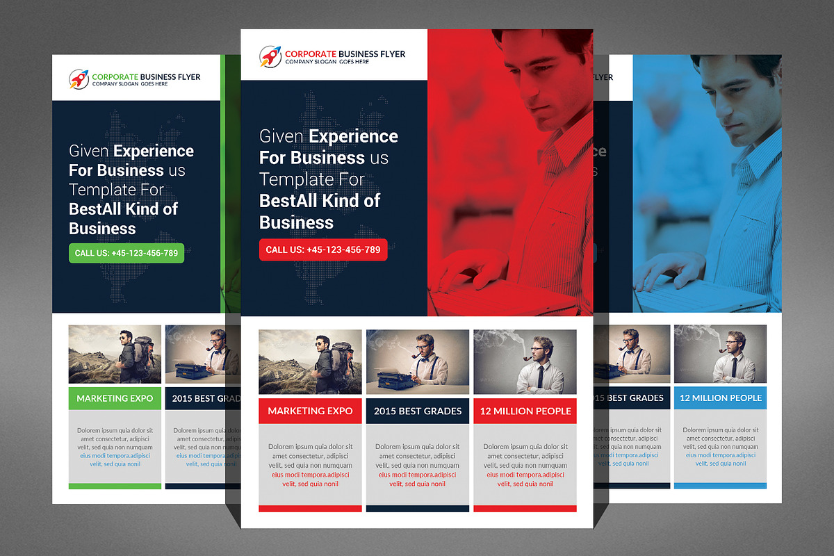 66 Corporates Flyers Bundle, a Flyer Template by Graphic Templates (Photo 34 of 67)