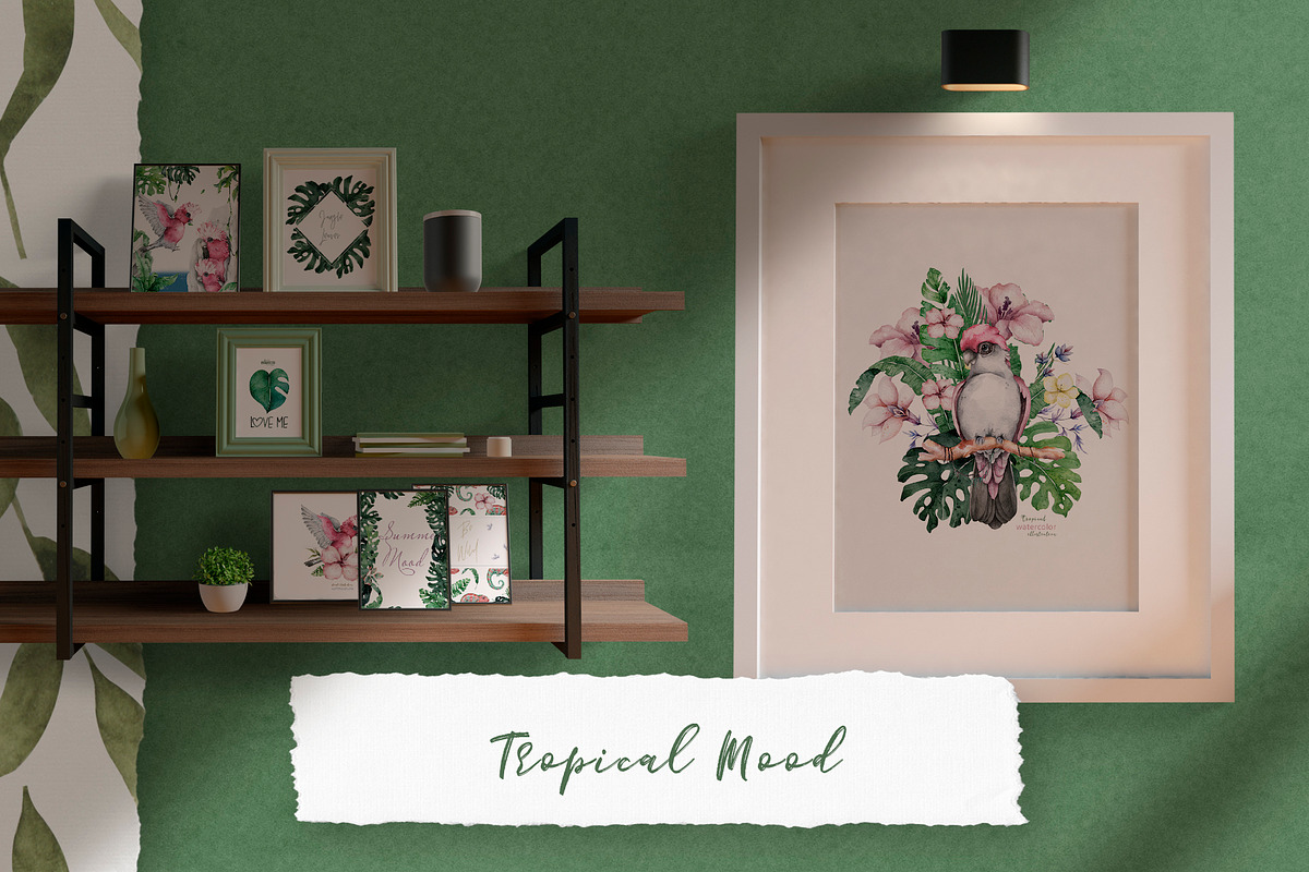Tropical Wildlife Watercolor set, an Illustration by Ann Art Houze (Photo 10 of 13)