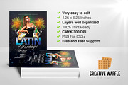 Latin Fridays Flyer Template, a Flyer Template by Creative Waffle (Thumbnail 4 of 5)
