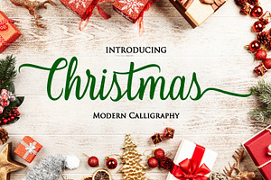 Christmas - Modern Calligraphy Font