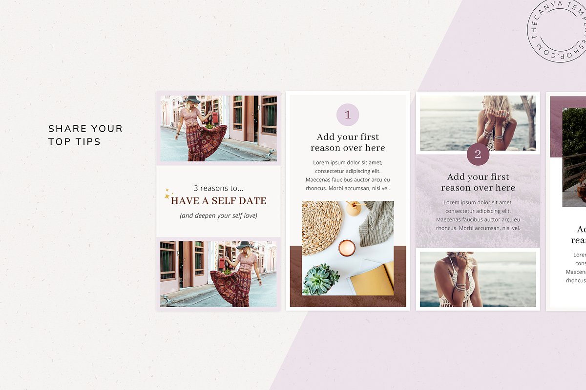 Melanie Reels Canva Templates, a Social Media Template by The Canva Template Shop (Photo 5 of 7)