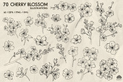 Spring Line Art Bundle 10 in 1, a Decorative Illustration by Skliarova (Thumbnail 4 of 11)
