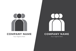 Triple Head Logo Template