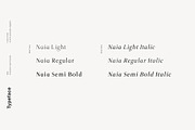 Naia - Sophisticated Serif Typeface, a Serif Font by Cassandra Cappello (Thumbnail 2 of 5)