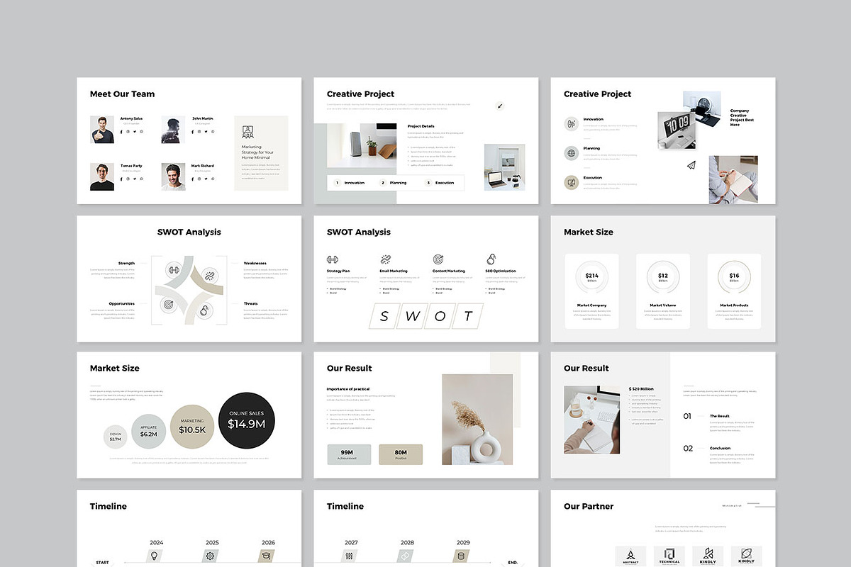 Minimal Presentation Template, a Presentation Template by GenerousArt (Photo 9 of 10)
