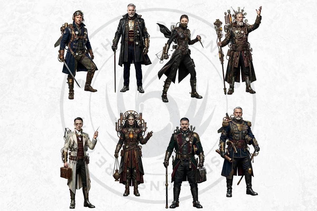 Brass Requiem Steampunk Characters, a Person Illustration by ThatsDesignArt (Photo 6 of 12)