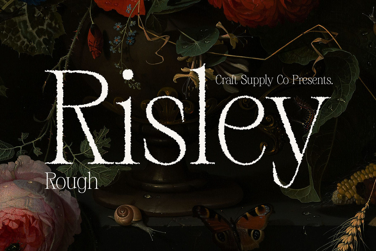 Risley Rough, a Serif Font by Craft Supply Co. (Photo 1 of 8)