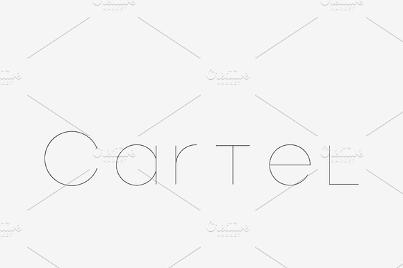 Cartel - Laser, Craft Cutter Font preview 6