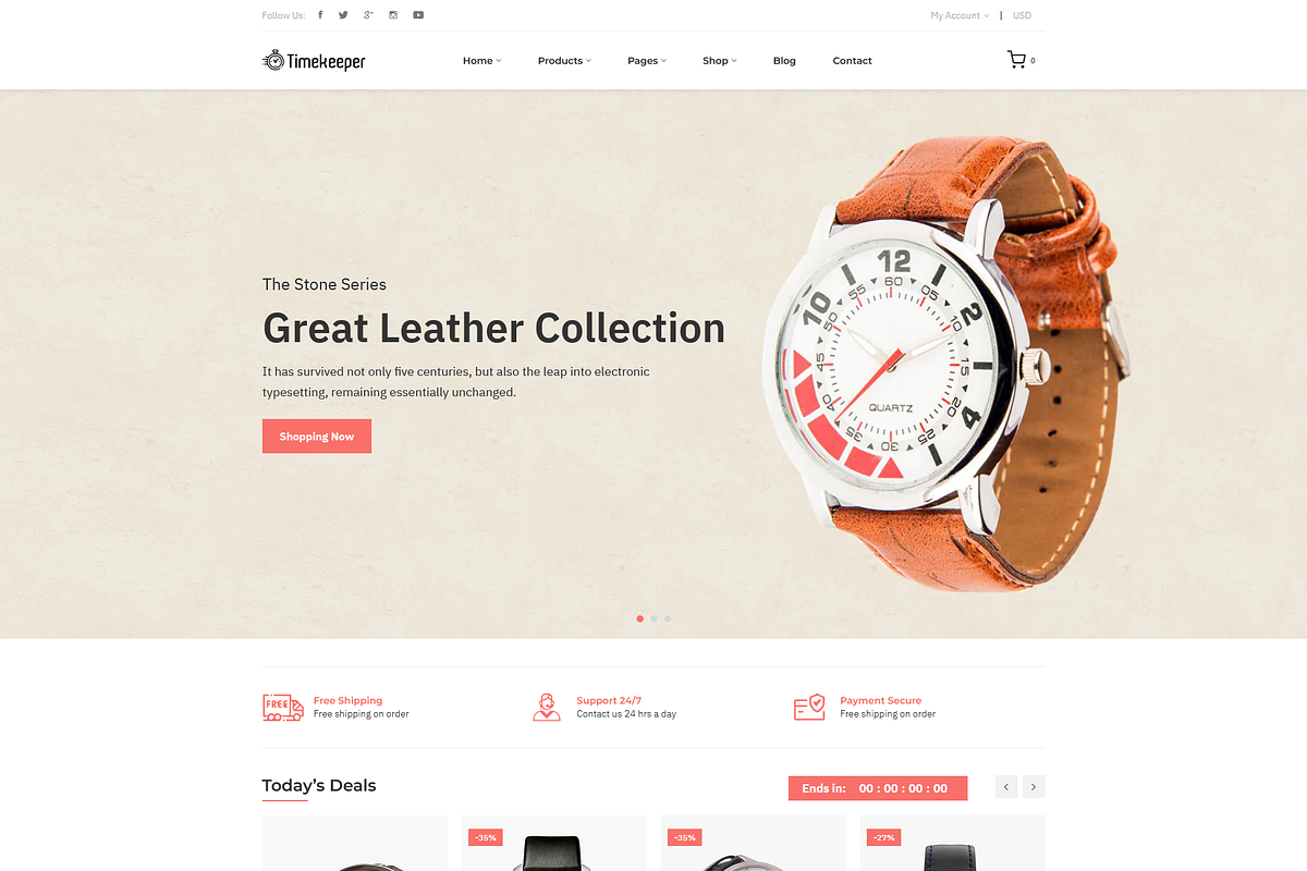 Watch Store Shopify Theme, a Shopify Template by HasThemes (Photo 2 of 3)