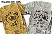 Cafe Race T-shirt Print, a Texture Illustration by swsctn (Thumbnail 1 of 3)