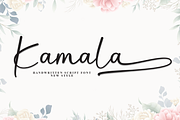 Kamala | Script Font, a Handwritten Font by Scratchones (Thumbnail 1 of 9)