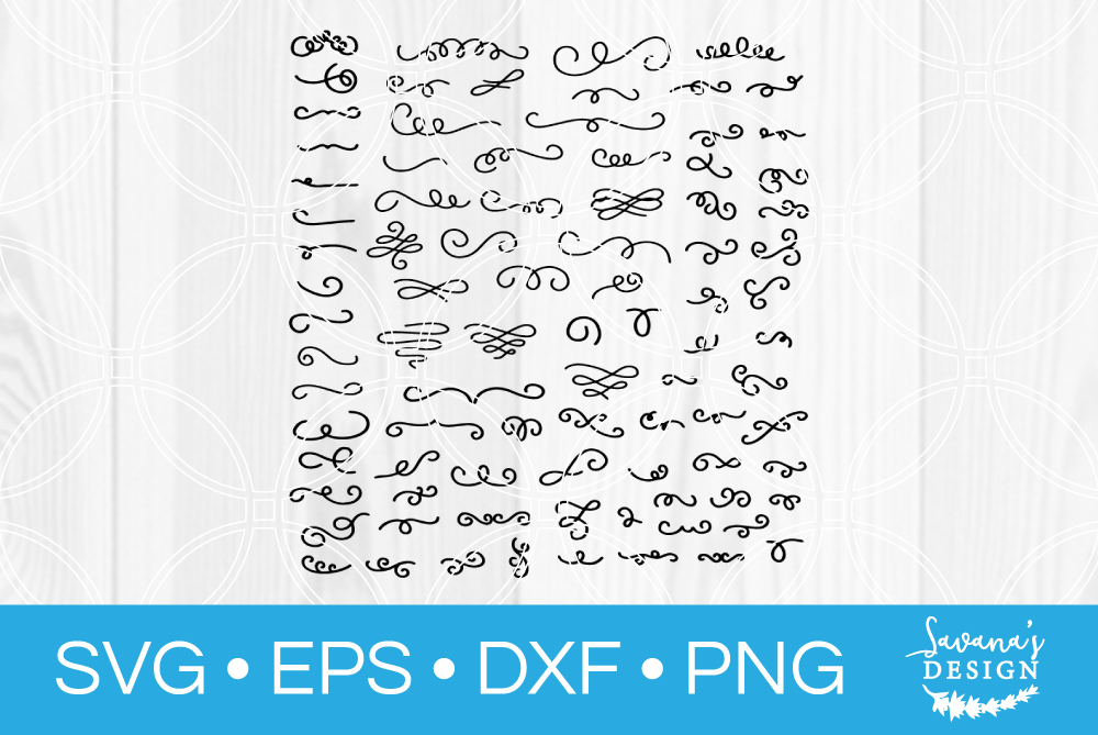 Swirls SVG Bundle, an Illustration by SavanasDesign