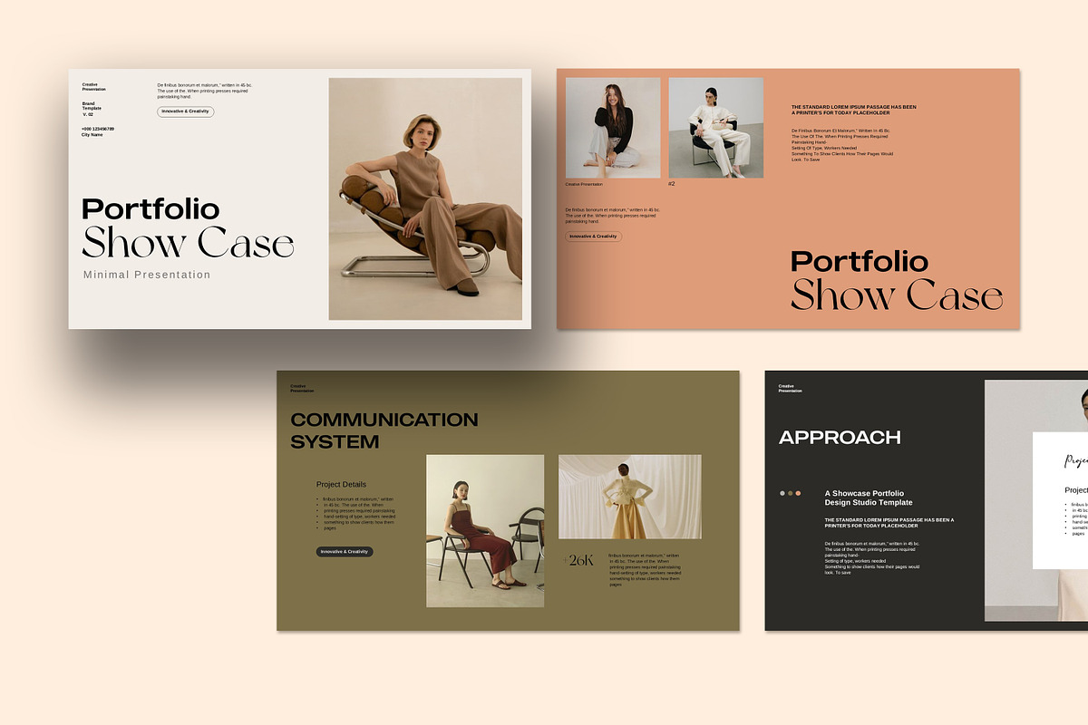 Portfolio Showcase Template, a Presentation Template by slidestock55 (Photo 8 of 12)