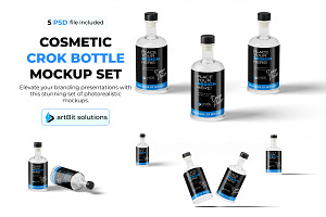 Premium Cork Bottle Mockup Set