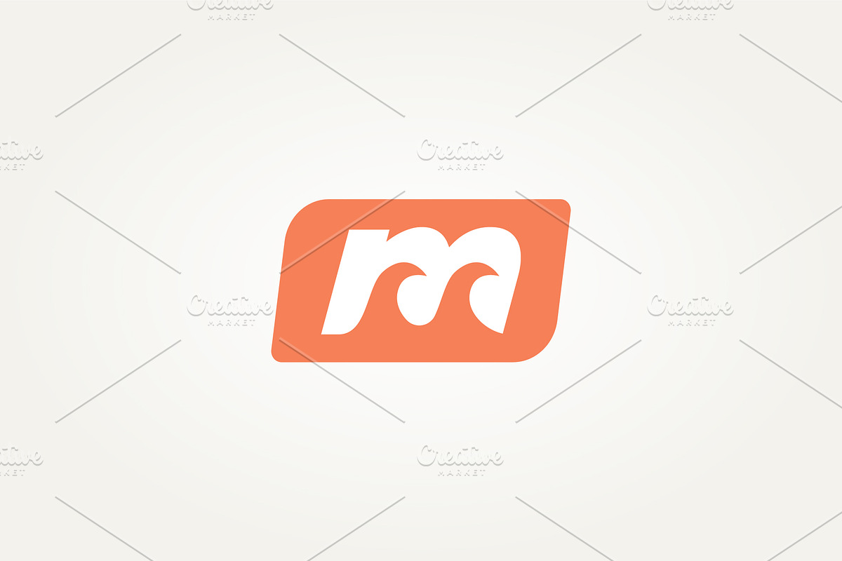 letter M wave line art logo design, a Branding & Logo Template by Blazybone