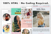 Email Template Bundle for Mailchimp, an Email Template by ltsdesigns (Thumbnail 1 of 6)