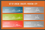 Vector set design silhouette city, an Object Graphic by Haisonok (Thumbnail 3 of 4)