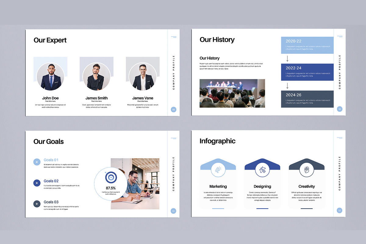 Company Profile Presentation Design, a Presentation Template by MightyDesign (Photo 4 of 8)