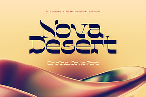 Nova Desert — Original Style font, a Slab Serif Font by Gleb Guralnyk