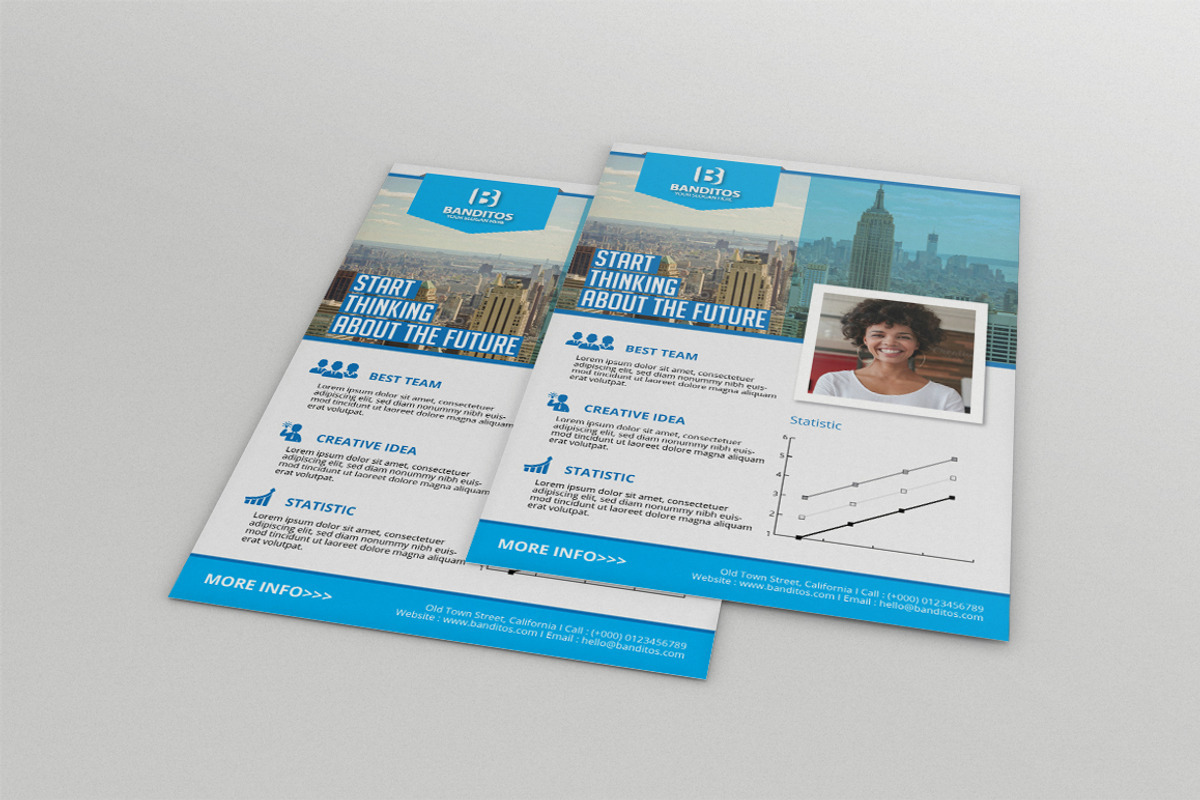 Clean Business Flyers, a Flyer Template by Nimbalagi Studio (Photo 3 of 4)