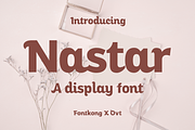 Nastar – A Playful Display Font, a Serif Font by overlaytemplates (Thumbnail 1 of 5)