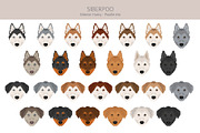 Siberpoo (Siberian Husky Poodle mix), an Animal Illustration by pet design shop (Thumbnail 5 of 6)
