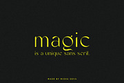 magic - unique sans serif, a Sans Serif Font by Misha Sova (Thumbnail 2 of 11)