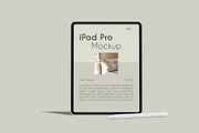 iPad Pro Mockup, an iPad Mockup by Graphicbars (Thumbnail 4 of 25)