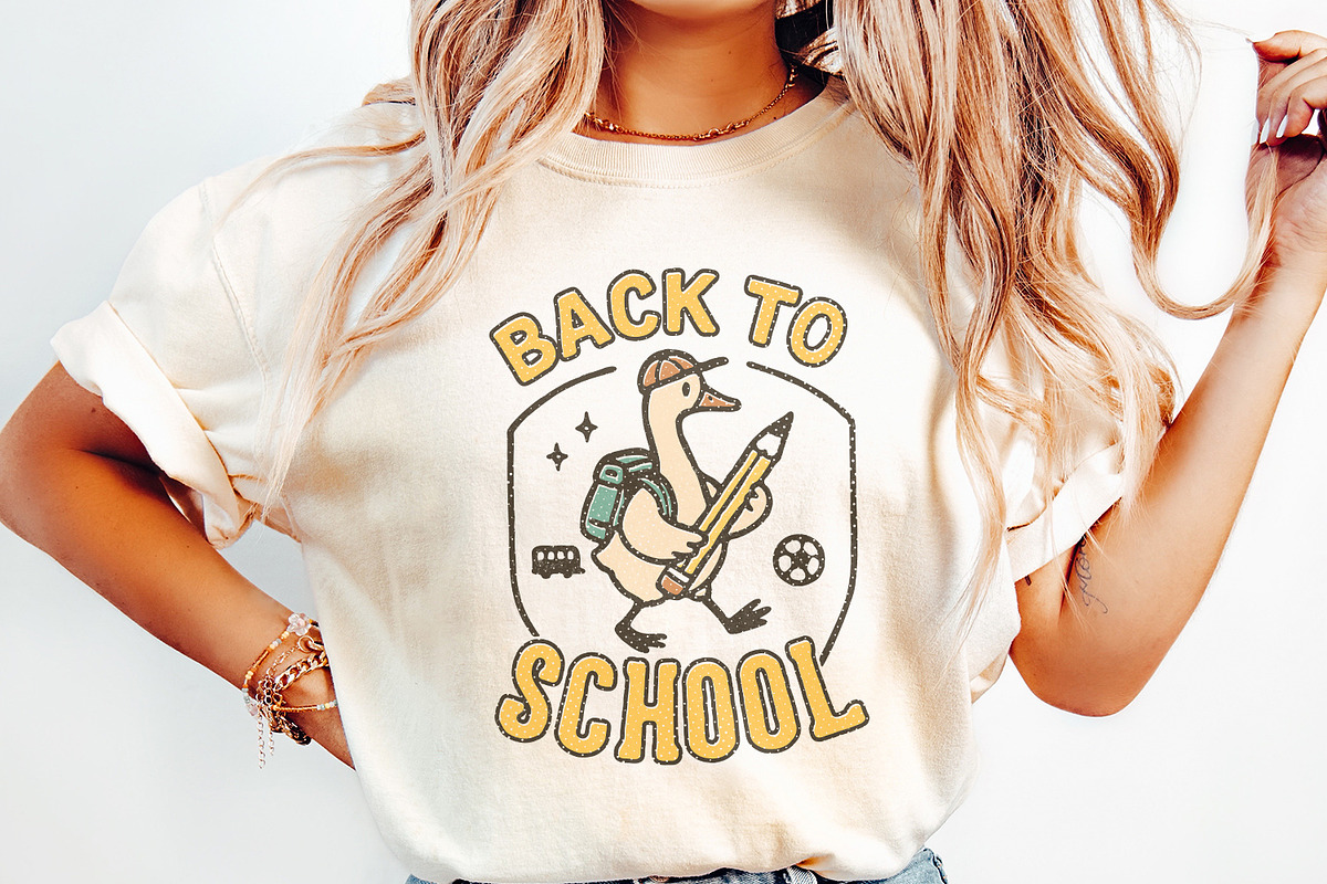 Back To School PNG, Cute Duck With, an Illustration by SharpMarketplace (Photo 2 of 9)