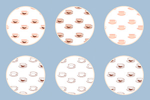 Coffee Menu Set Patterns