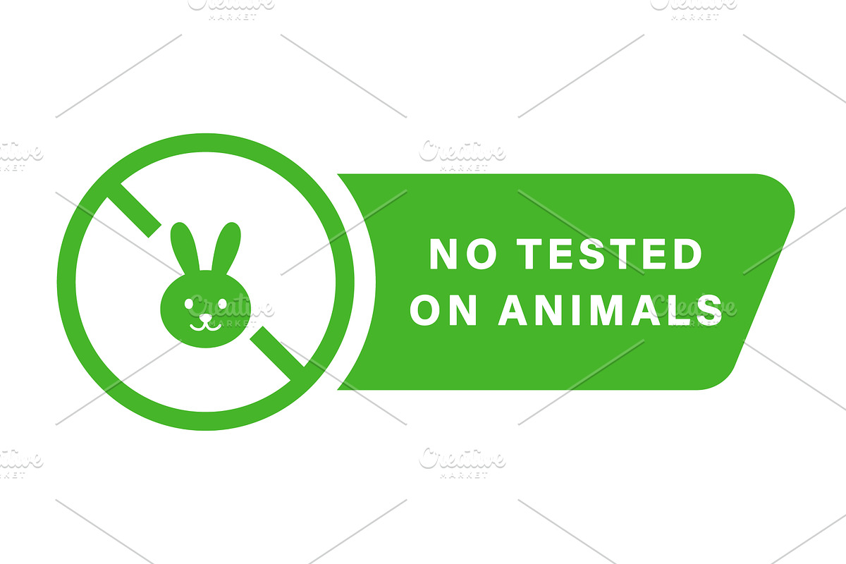 Not Experiment on Rabbit Sign, an Object Illustration by Vector Creator