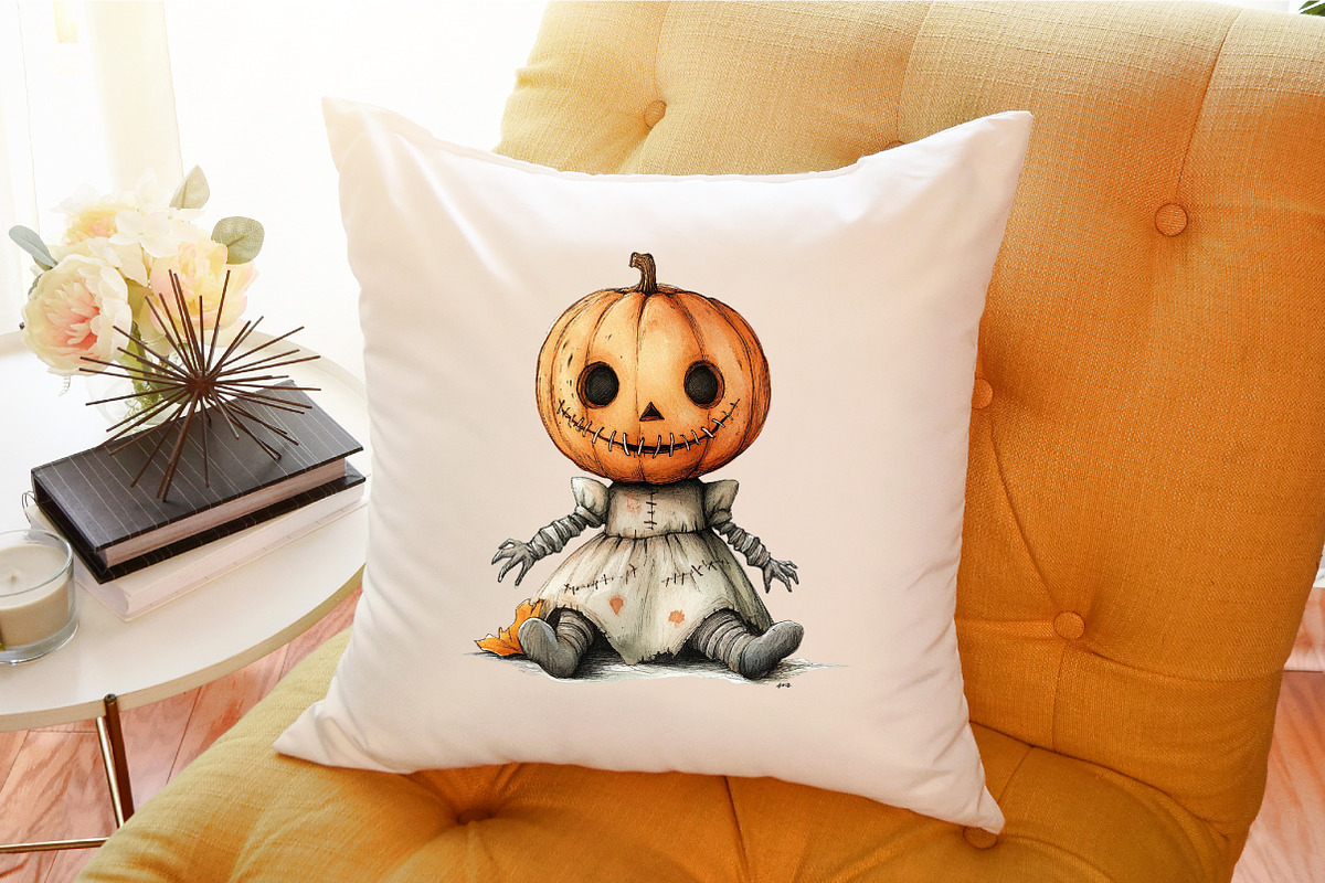 Autumn Gothic Voodoo Doll Clipart Bu, an Illustration by Sublimation Artist (Photo 6 of 6)