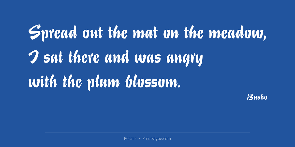 Rosalia, a Script Font by preussTYPE (Photo 5 of 8)