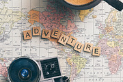 Wooden Tiles Font, a Font by Custom Scene (Thumbnail 2 of 8)