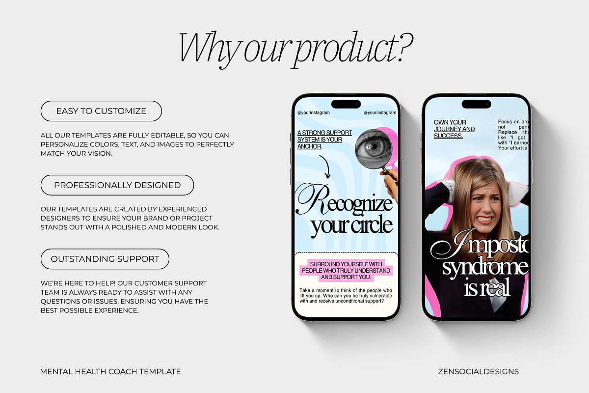 Mental Health Coach Instagram Template preview 5