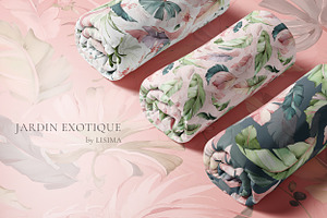 Exotic, Watercolor Tropical Patterns