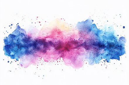 Abstract Watercolor Painting Blue Pi, an Animal Photo by Pixeness