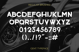 Gent. Display Brushed Typeface.