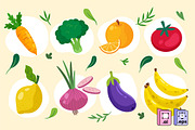 Collection of Fruit and Vegetables, a Food Illustration by MISS CHATZ (Thumbnail 3 of 3)
