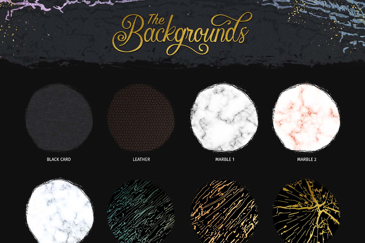 Glitter and Foil Kit for Procreate, a Brush Add-On by iPad Calligraphy (Photo 8 of 13)