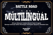 Battle Road, a Blackletter Font by Fachranheit Studio (Thumbnail 12 of 13)