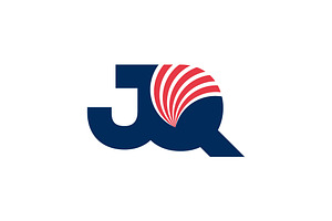 JQ or QJ logo and icon design