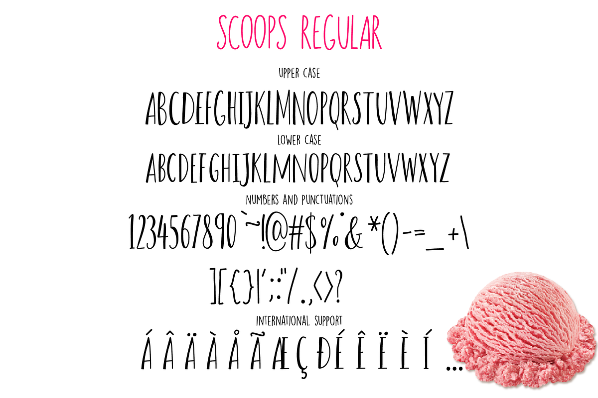 Scoops Font preview 7