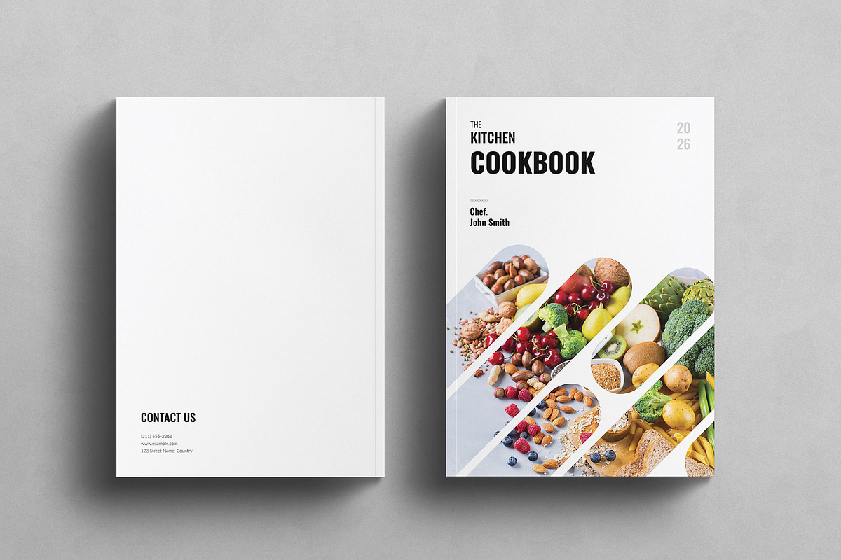 Cookbook Template Recipe Book Design, a Brochure Template by ...